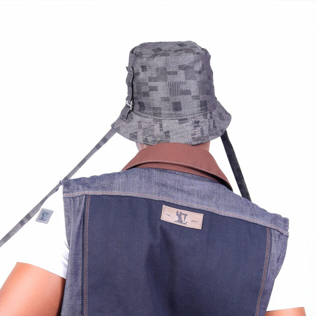 1 PLY Bucket Hat - Mrabaraba Denim